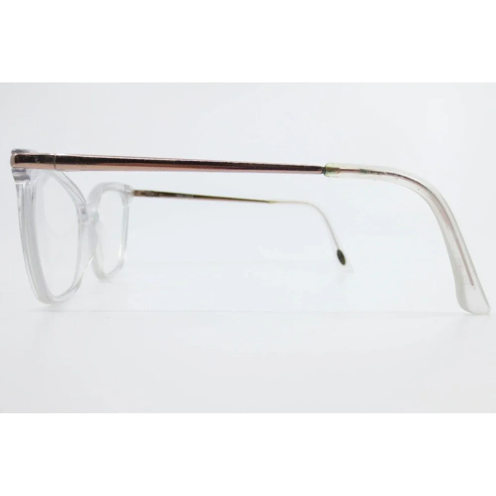 Max Cole MC 1515 COL 21 Clear Rose Gold Cat Eye Eyeglasses Frames 53-15-135